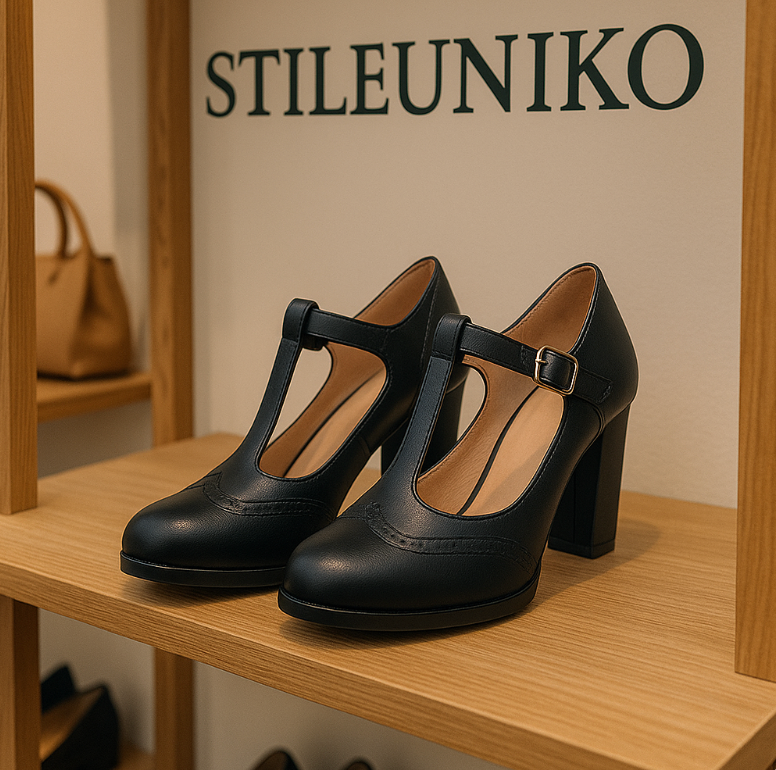 MARY JANE - DÉCOLLETÉ VINTAGE CON CINTURINO