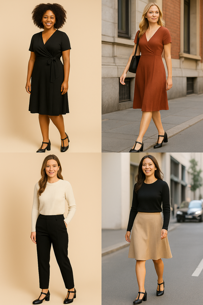 MARY JANE - DÉCOLLETÉ VINTAGE CON CINTURINO